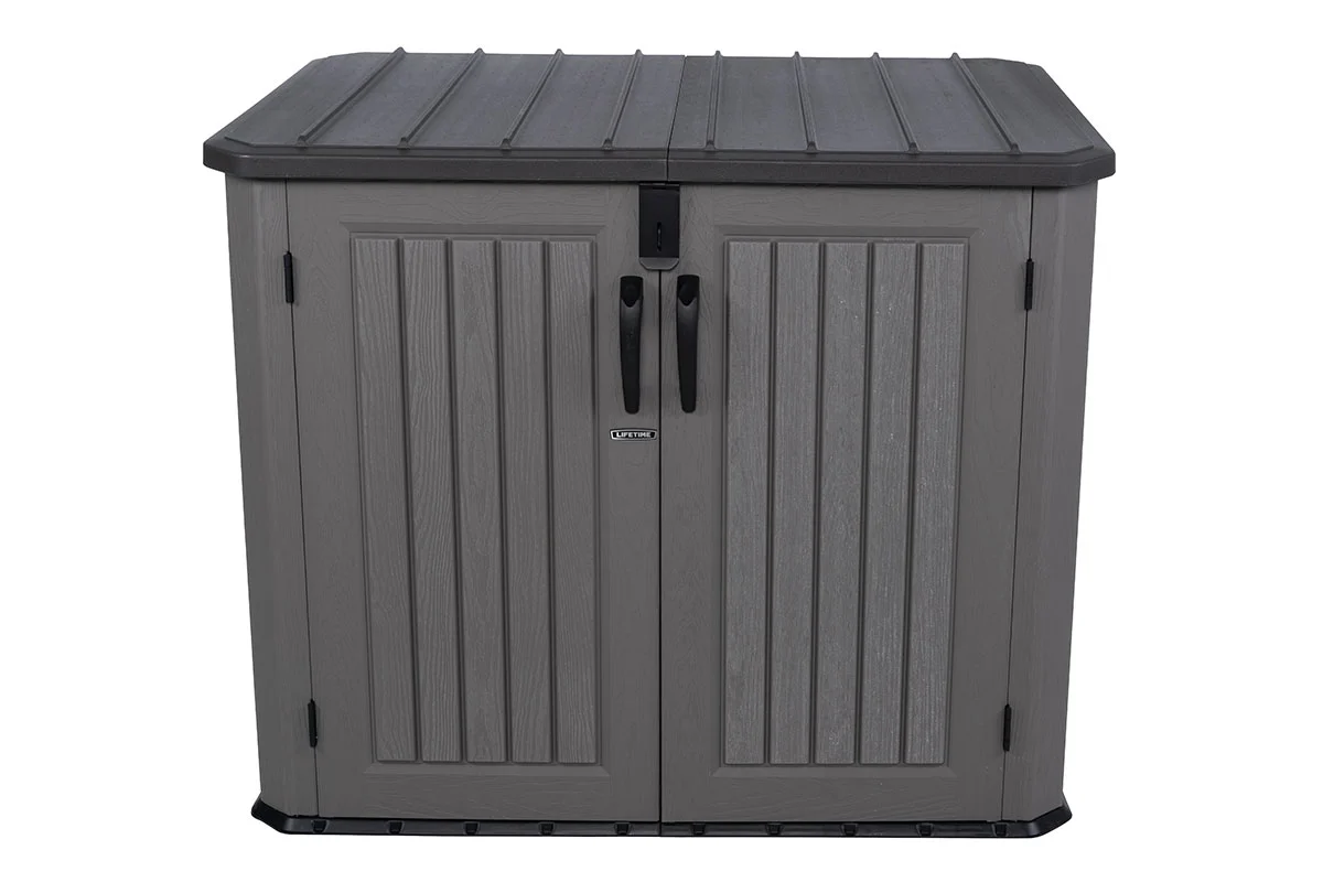 Ящик пластиковый WoodLook, 1380 л, серый