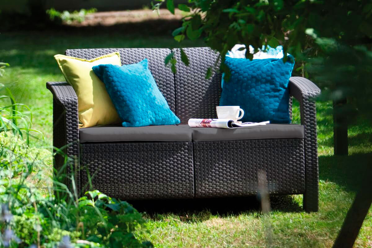 Комплект мебели Corfu Russia Love Seat (2х мест.диван), коричневый — изображение 2