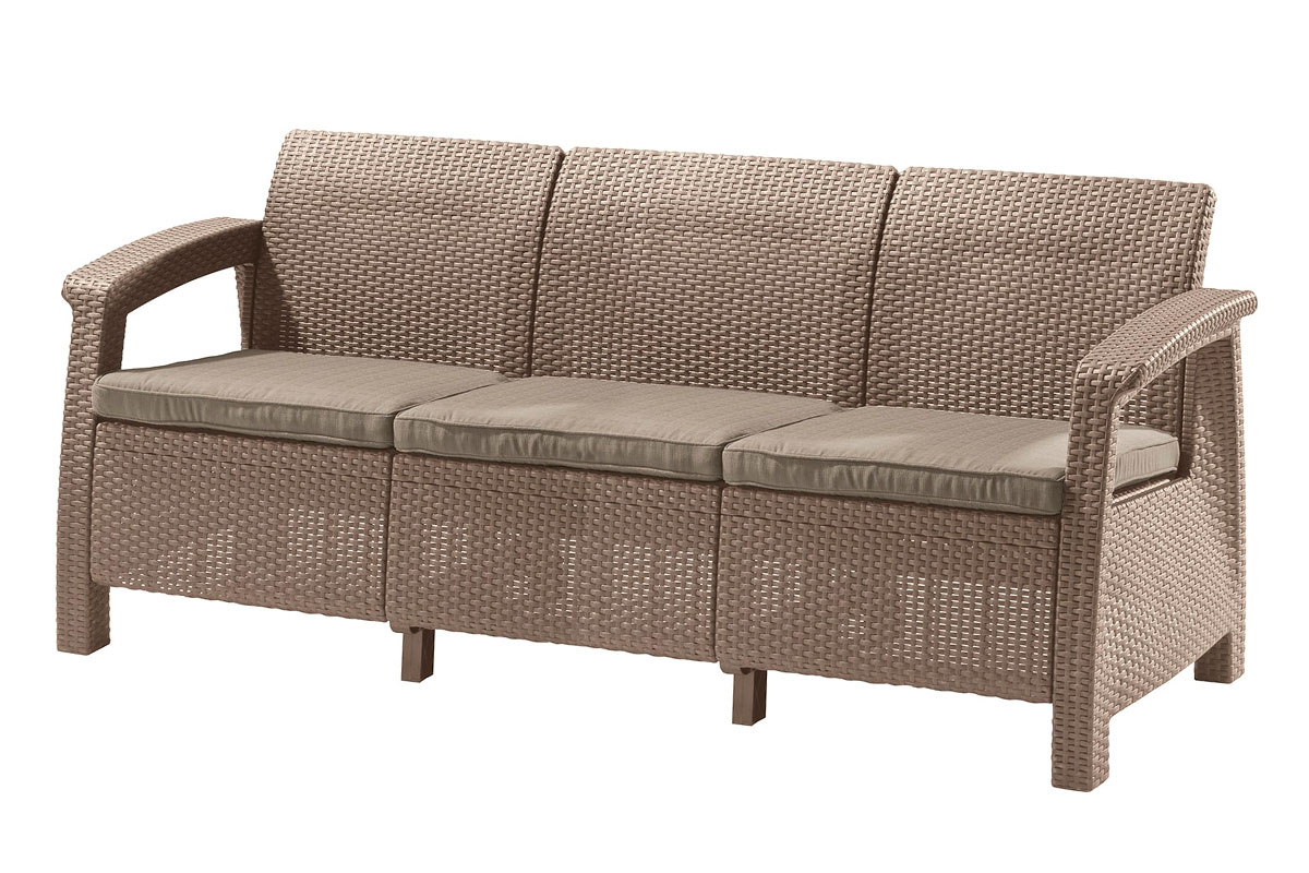 Комплект мебели Corfu Russia Love Seat Max (3х мест.диван), капучино