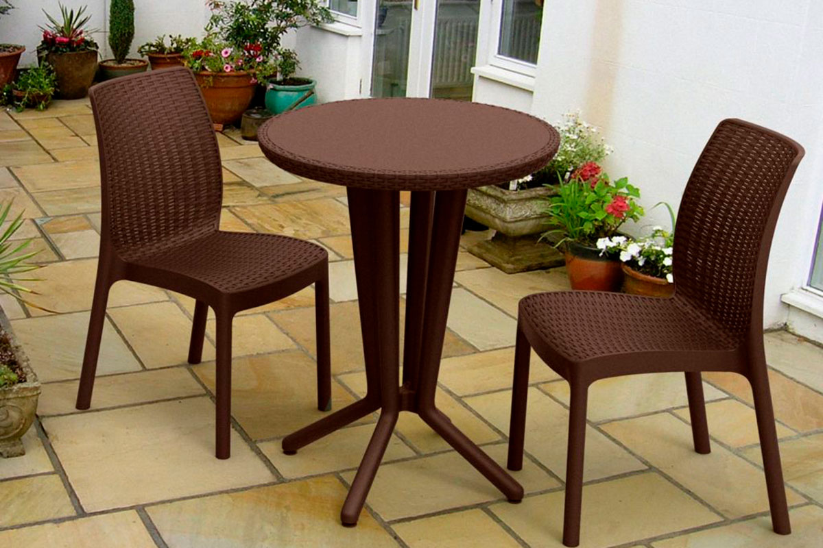 Комплект мебели Bistro Set коричневый — изображение 2