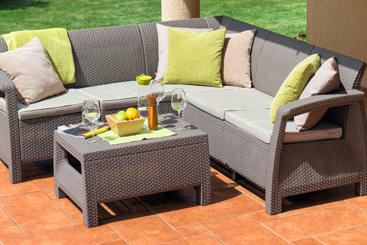 Комплект мебели Corfu Relax Set, капучино — изображение 3