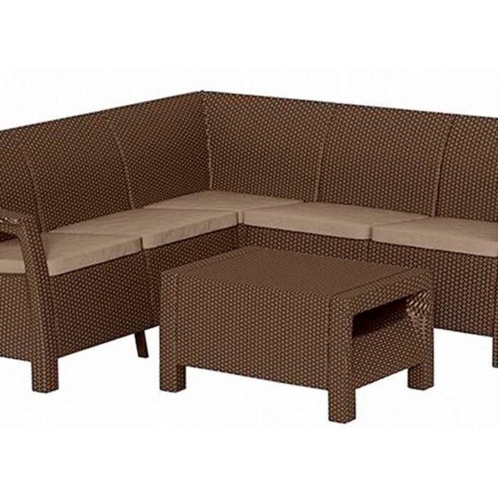 Комплект мебели Corfu Relax Set, коричневый