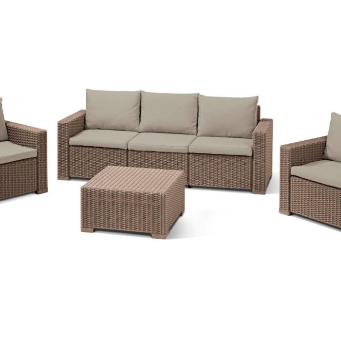Комплект мебели California 3 Seater Set, капучино