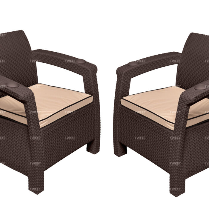 Комплект кресел TWEET Double Seat, цвет: венге