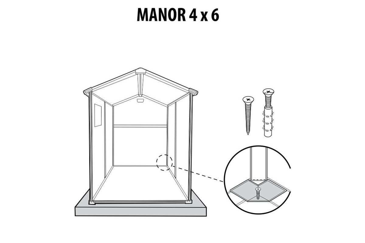 Сарай Keter Manor 4*6 пластиковый — изображение 8