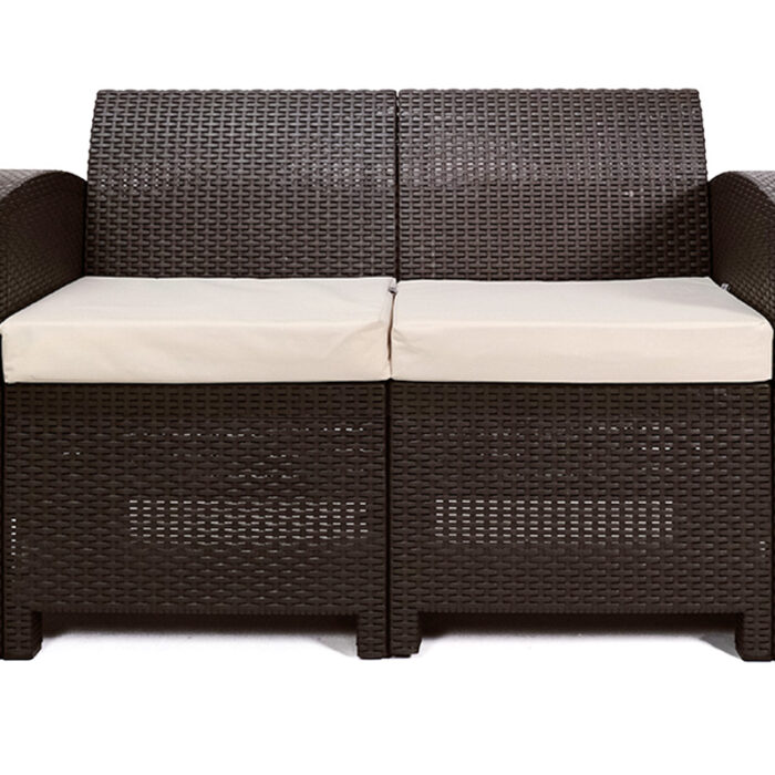 Rattan premium, диван двухместный, венге