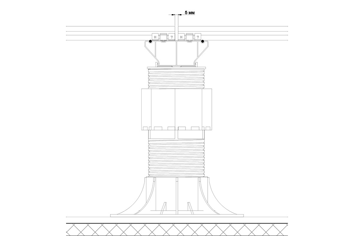 Лага Алюминий HILST JOIST стыковочная PRO MAX 100*40*4000мм — изображение 4