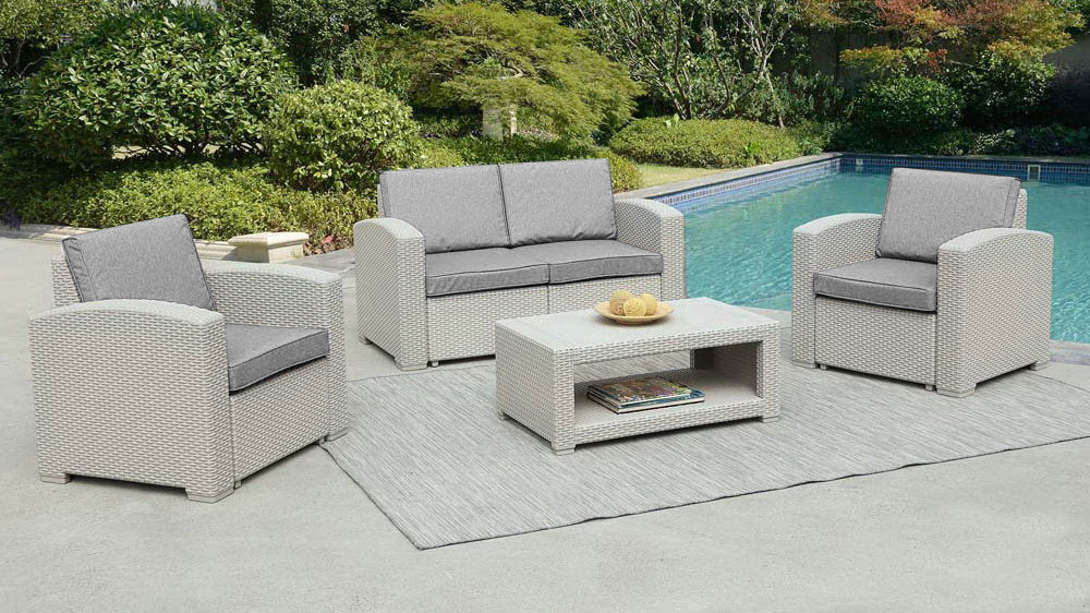 Комплект мебели Rattan Premium 4, СЕРЫЙ, NEW